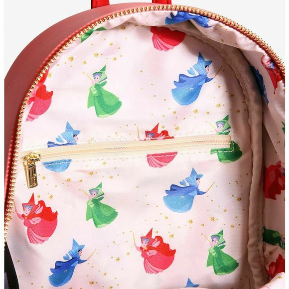 Loungefly Disney Sleeping Beauty Fairy Godmothers Mini Backpack - Picture 4 of 4